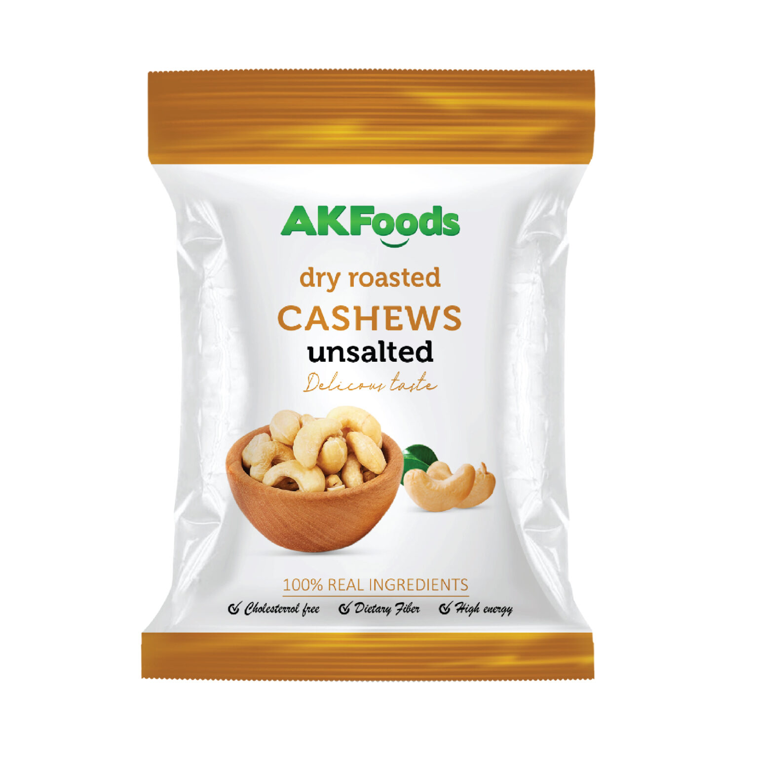 Dry Roasted and Unsalted Cashews 100g | An Khang Foods JSC