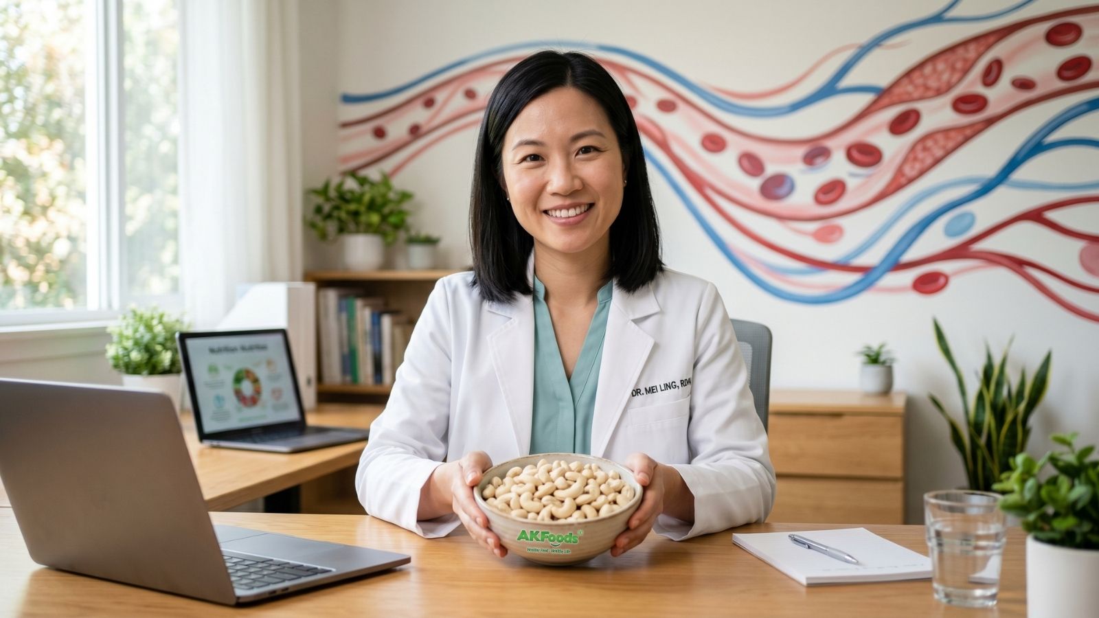 Medical documents proving that cashews lower cholesterol and regulate lipid profiles
