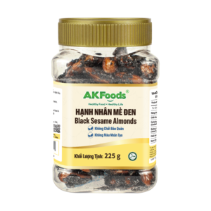 Hạnh Nhân Mè Đen AKFoods Hũ 225g