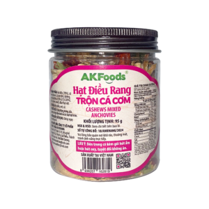 Hạt Điều Trộn Cá Cơm AKFoods Hũ 95g