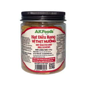 Hạt Điều Rang Vị Thịt Nướng BBQ AKFoods Hũ 110g