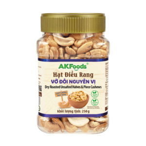 Hạt điều rang vỡ đôi nguyên vị 250g