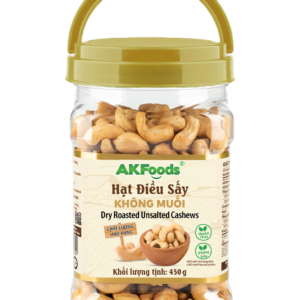 Hạt Điều Sấy Không Muối AKFoods Hũ 450g