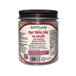Hạt Điều Sấy Vị Muối AKFoods Hũ 110g