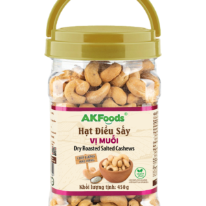 Hạt Điều Sấy Vị Muối AKFoods Hũ 450g