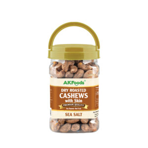 Dry Roasted Cashews With Skin Sea Salt 450g