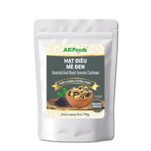 Hạt Điều Mè Đen AKFoods Túi 70g