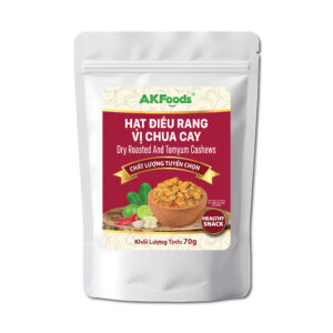 Hạt Điều Chua Cay Vị Tomyum AKFoods Túi 70g